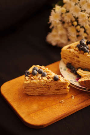 Homemade organic apple pie dessert ready to eatの写真素材