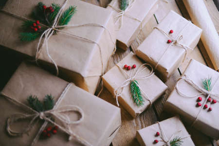 Christmas presents  Christmas presents Christmas presentsの写真素材