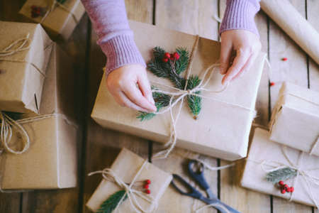 Christmas presents  Christmas presents Christmas presentsの写真素材