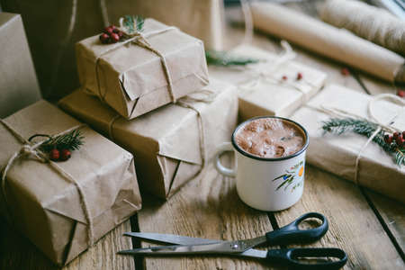 Christmas presents  Christmas presents Christmas presentsの写真素材