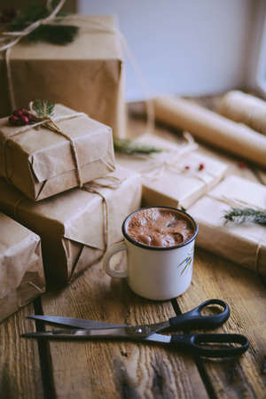 Christmas presents  Christmas presents Christmas presentsの写真素材