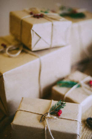 Christmas presentsの写真素材