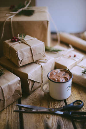 Christmas presentsの写真素材