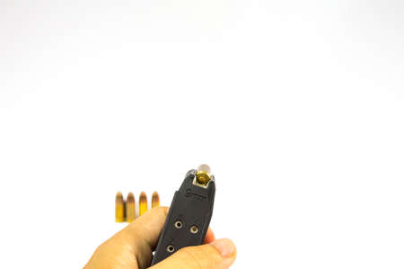 a gun isolate white backgroundの写真素材