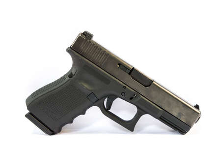 a gun isolate white backgroundの写真素材