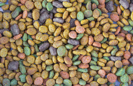 Colorful pet food background