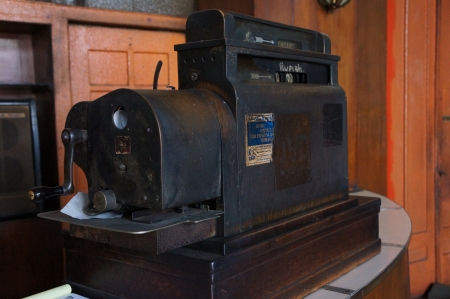 Shot of vintage cash registerのeditorial素材