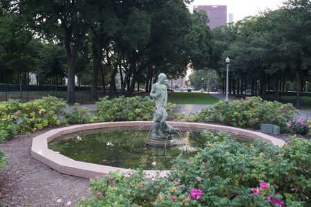 Fountain in Parkの写真素材