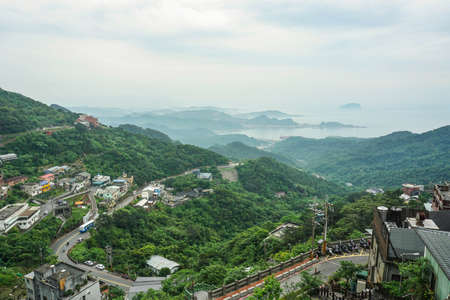Jiufen mountain cityの写真素材
