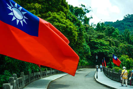 Cihu's Taiwan flagの写真素材
