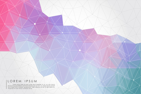 pastel polygon のイラスト素材
