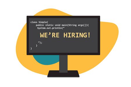 Talent software developer search. Job posting. Monitor with progamming lanugage machine code that...