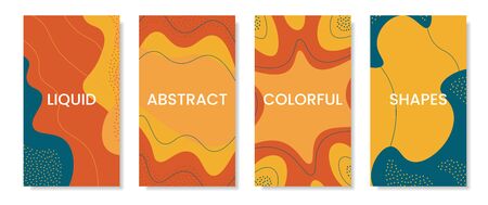 Colorful, vivid templates for social media storyのイラスト素材