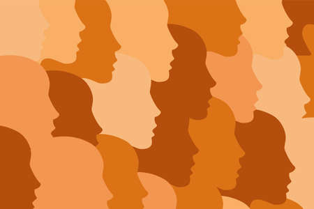 National diverse or race diverse concept. People crowd