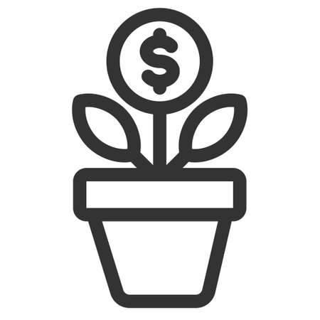 Financial or bank line icon. Vector illustrationのイラスト素材