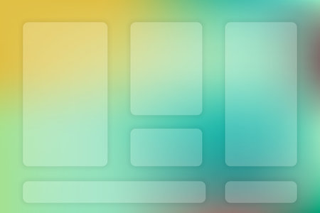 Abstract gradient background. Transparent frame in glass morphism styleのイラスト素材