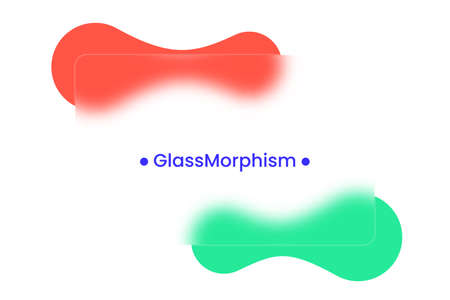 Abstract background. Transparent frame in glass morphism styleのイラスト素材