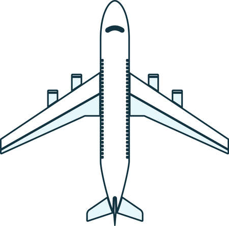 Passenger airplane icon. Aircraft symbol.のイラスト素材
