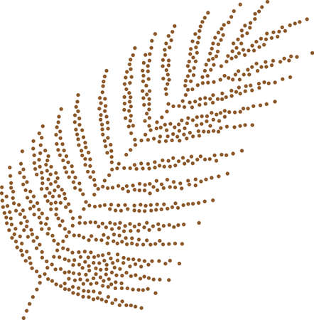 Tropical leaf. Leaf symbol. Modern designのイラスト素材