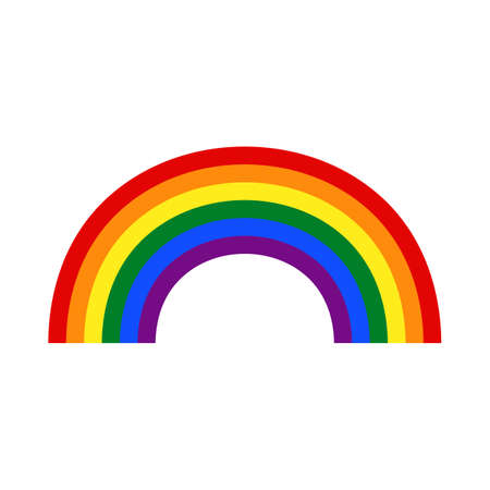Rainbow symbol. Gay symbol, lesbian rainbowのイラスト素材