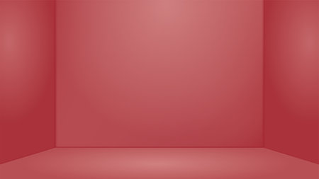 Red empty room background.のイラスト素材
