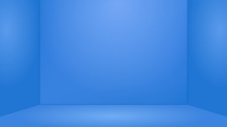 Blue empty room background.のイラスト素材