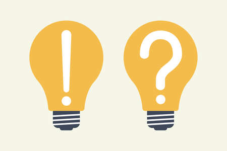 Light bulb symbol. Idea, quick tips concept.のイラスト素材