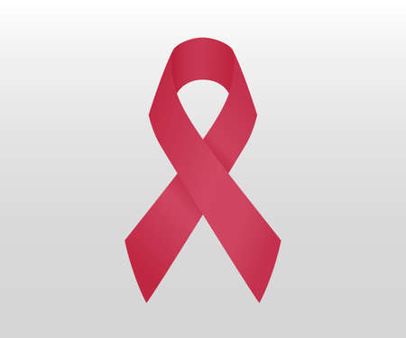 AIDS awareness symbol. Red Ribbon.のイラスト素材