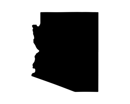 US state map. Arizona silhouette symbol. Vector illustrationのイラスト素材