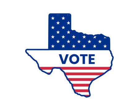 US, USA, american election, voting sign. 2022 midterm election.のイラスト素材