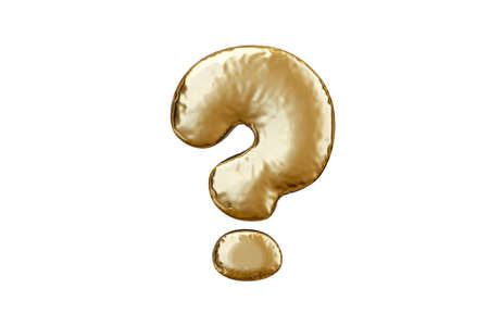 Golden foil sign. Balloon symbol. 3d rendering illustration.の写真素材