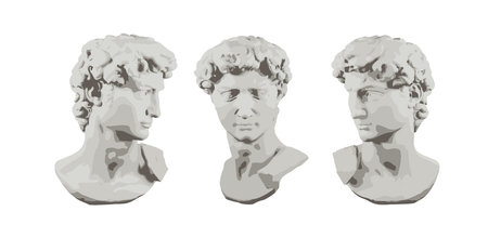 David statue on isolated background. Vectorのイラスト素材