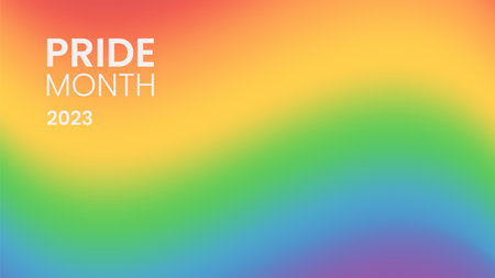 Rainbow gradient background. LGBT flag colors. Vectorのイラスト素材