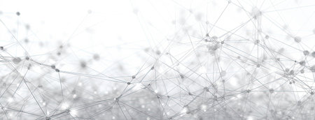 Abstract geometric background. Plexus mesh backdrop.の素材