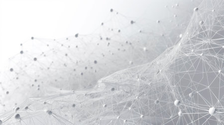 Abstract geometric background. Plexus mesh backdrop.の素材