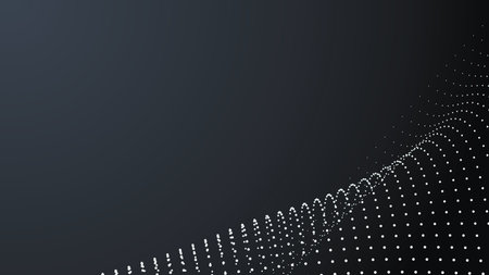 Abstract geometric gradient backdrop. Dots structure, shape. Scientific background.のイラスト素材