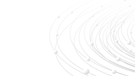 Technology abstract background. Abstract geometric background. Rings and circles backdrop.のイラスト素材