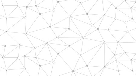 Plexus mesh geometric background. Dots connected by lines. Technology abstract background. Minimalist mesh backdrop. Vectorのイラスト素材