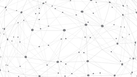 Technology abstract background. Abstract Plexus mesh geometric background. Circles connected by lines. Minimalist mesh backdrop. Abstract polygonal shape.のイラスト素材