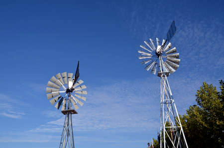 small windmills to produce electricity