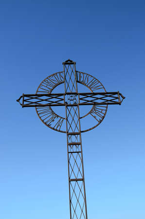 iron cross in Tentud?a monastery in Calera de Le?n, a municipality located in the province of...