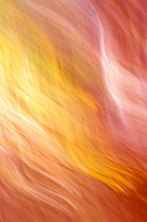 abstract composition in motion blur in red and yellowの写真素材