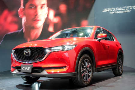 Nonthaburi-Thailand DEC 5 2017: Mazda CX-5 on display at The 34th Thailand International Motor Expo 2017 on DEC 1 - 11 DEC 2017 at IMPACT Challengerのeditorial素材