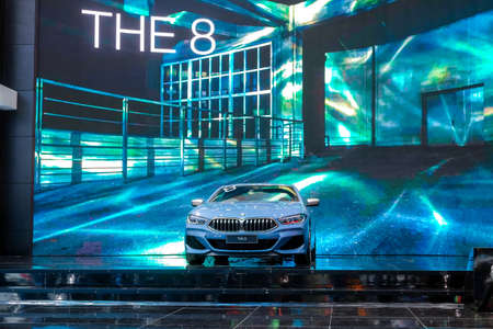 Nonthaburi-Thailand 28 NOV 2018: BMW THE 8 show on display at The 35th Thailand International Motor Expo 2018 on 28 NOV -  10 DEC 2018 at IMPACT Challenger Muang Thong Thaniのeditorial素材