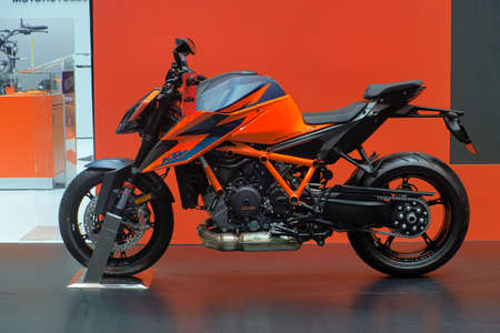 Nonthaburi-Thailand 14 JULY 2020: KTM 1290 SUPER DUKE R 2020 on display at The 41st Bangkok...