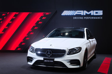 Nonthaburi-Thailand 2 DEC 2020: Mercedes Benz AMG on display at The 37th Thailand International...