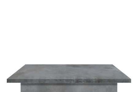 Empty concrete table top on vintage style for put object or product and decor on home, isolated on...