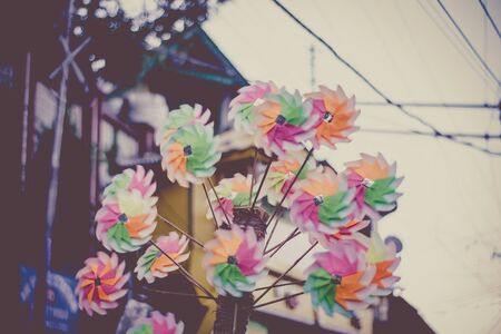 Paper fan on streetのeditorial素材