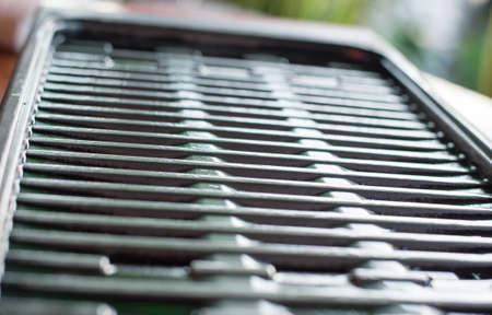 roaster and vegetable oil was ready to grillの写真素材