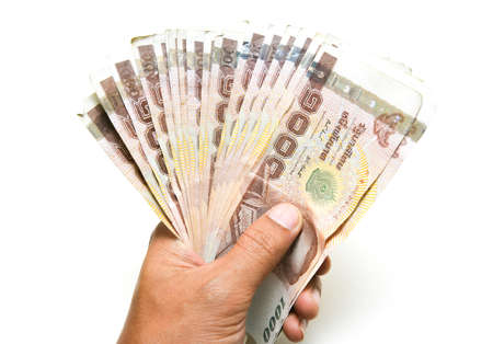 Hand were holding money